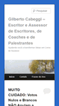 Mobile Screenshot of gilbertocabeggi.com.br